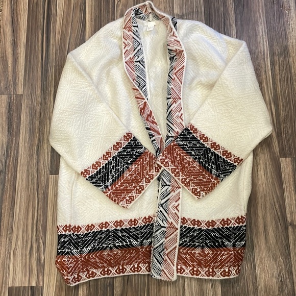 H&M Sweaters - H&M Cardigan in Nordic Print Size XL